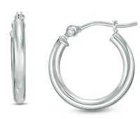 Silver Huggie Hoops