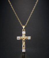 Fancy Crucifix (Rolo Chain)