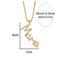 Diamante Mama Necklace (Box Chain)