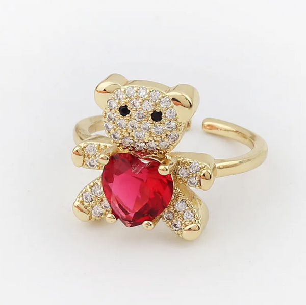 Gordi Bear Ring (Red)