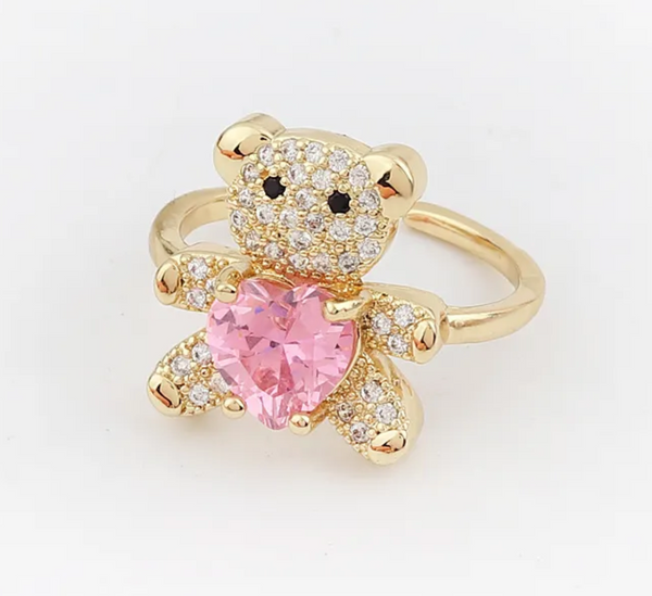Gordi Bear Ring (Pink)