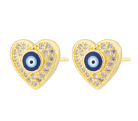 Heart Eye Studs