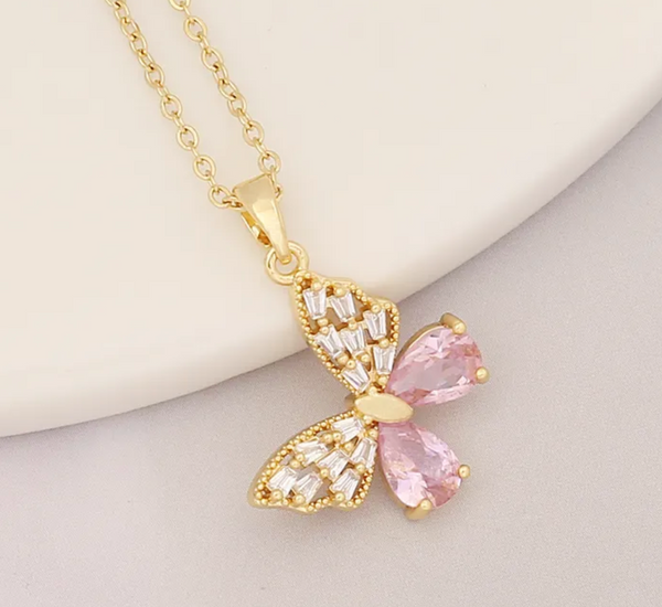 Girly Butterfly Necklace