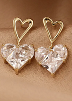 Heart Dangle Earrings