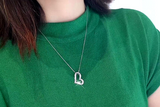 Baguette Heart Necklace