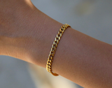 Women's Flat Cuban Link Bracelet