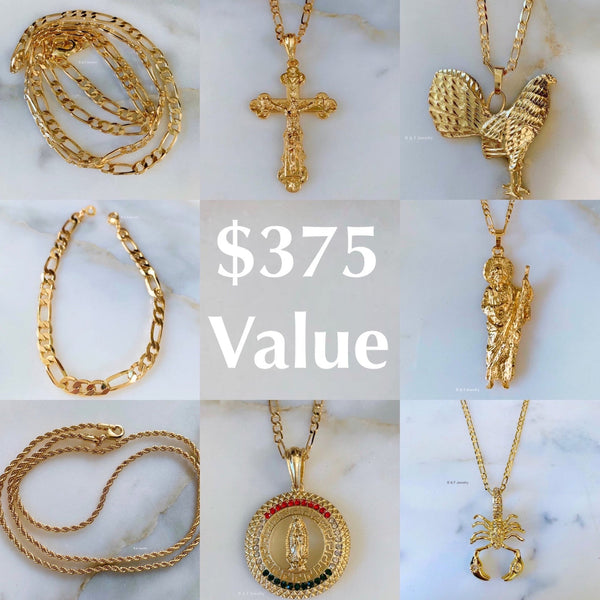 Men's Gold Plated Jewelry Package Deal