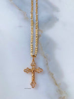 On Sale! Gold Plated Crucifix Necklace