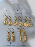 Saint Earrings In 6 Styles