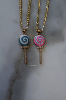 On Sale! Gold Dipped Lollipop Necklaces