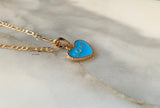 Something Blue Heart Necklace