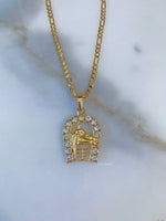 Gold Plated Horseshoe Necklace