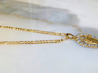 Gold Plated Horseshoe Necklace