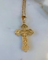 Antique Inspired Crucifix Necklace
