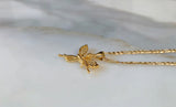 Yellow Or White Gold Plated Cupid Necklace