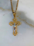 Antique Inspired Crucifix Necklace