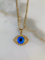 Gold Plated Eye Necklace