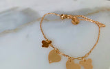 Butterfly And Heart Anklet