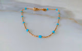Something Blue Anklet- Has Matching Necklace