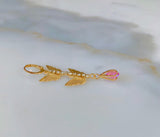 Gold Plated Butterfly Drop Earrings