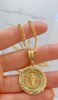 Gold Plated Virgin Mary Necklace
