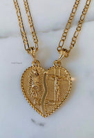 Jesus And Mary Breakable Heart With Two Chains