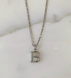 Bling Initials In White