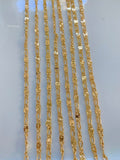 Gold Plated 20 Inch Chain