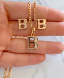 Gold Plated Initial Earrings- Has Optional Matching Necklace